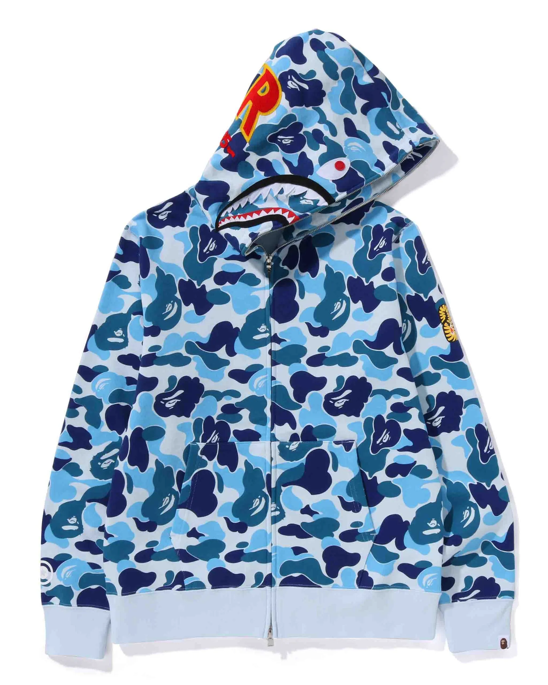 A Bathing Ape ABC CAMO SHARK FULL ZIP HOODIE