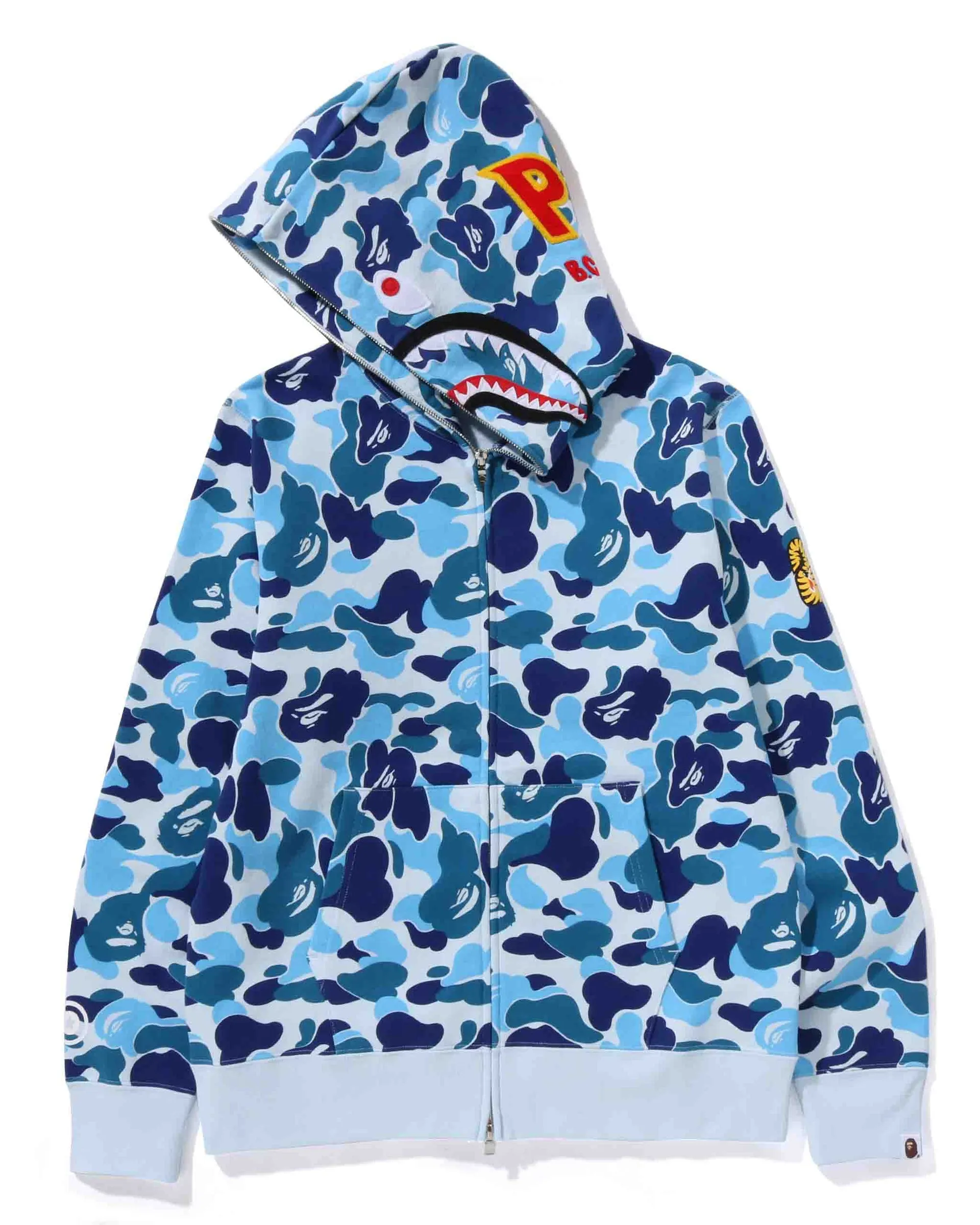 A Bathing Ape ABC CAMO SHARK FULL ZIP HOODIE