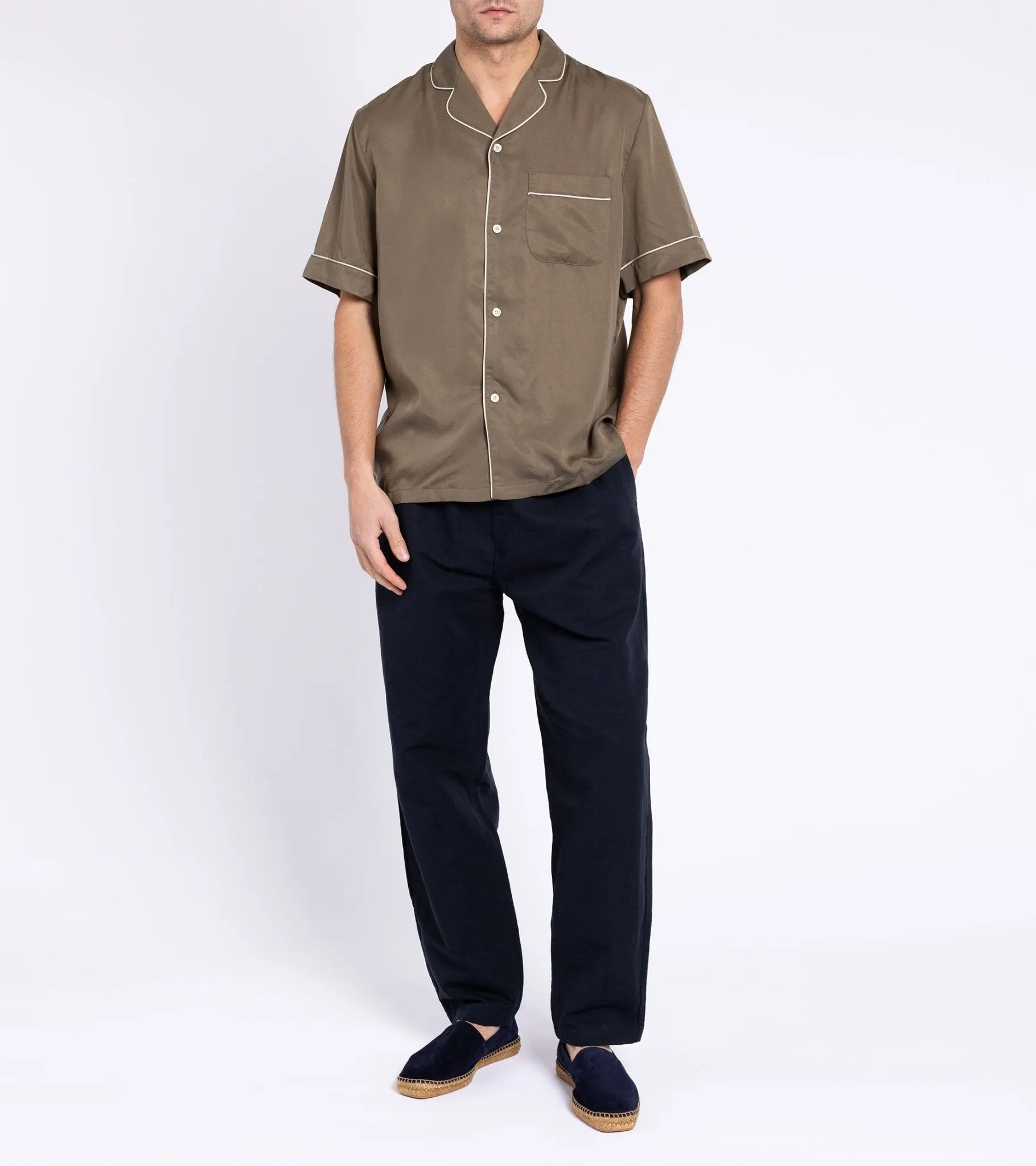 A Kind of Guise Tencel Cesare Shirt: Melted Sage