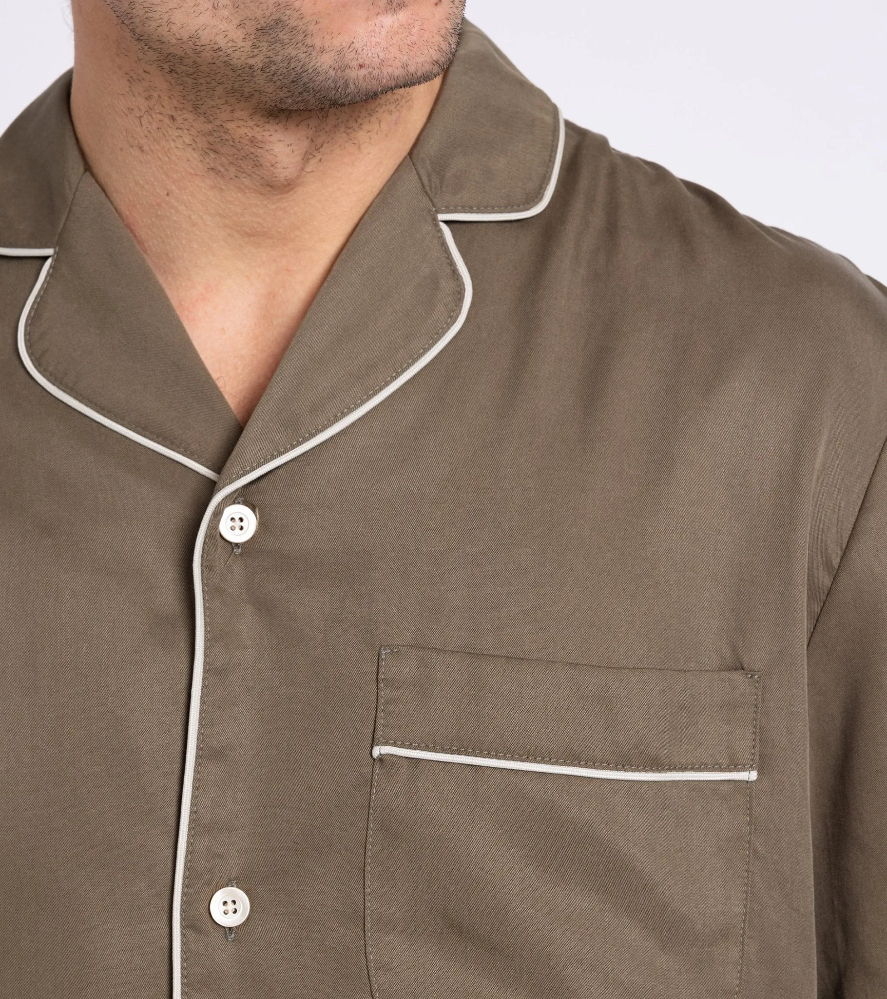 A Kind of Guise Tencel Cesare Shirt: Melted Sage