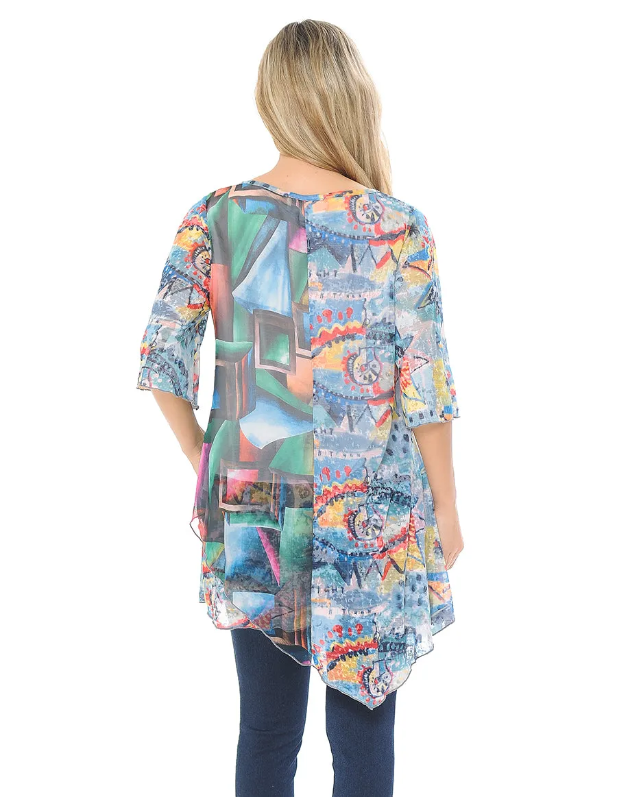 Abstract Print Tunic