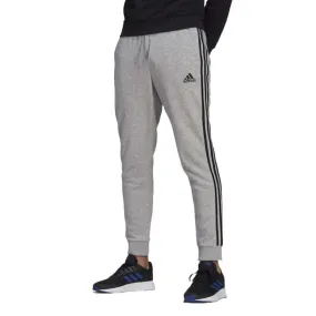 adidas Men’s Standard Essentials Fleece Tapered Cuff 3-Stripes Pants