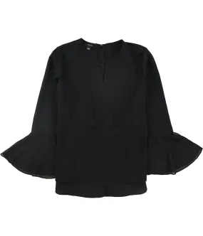 Alfani Womens Sheer Bell-Sleeve Pullover Blouse