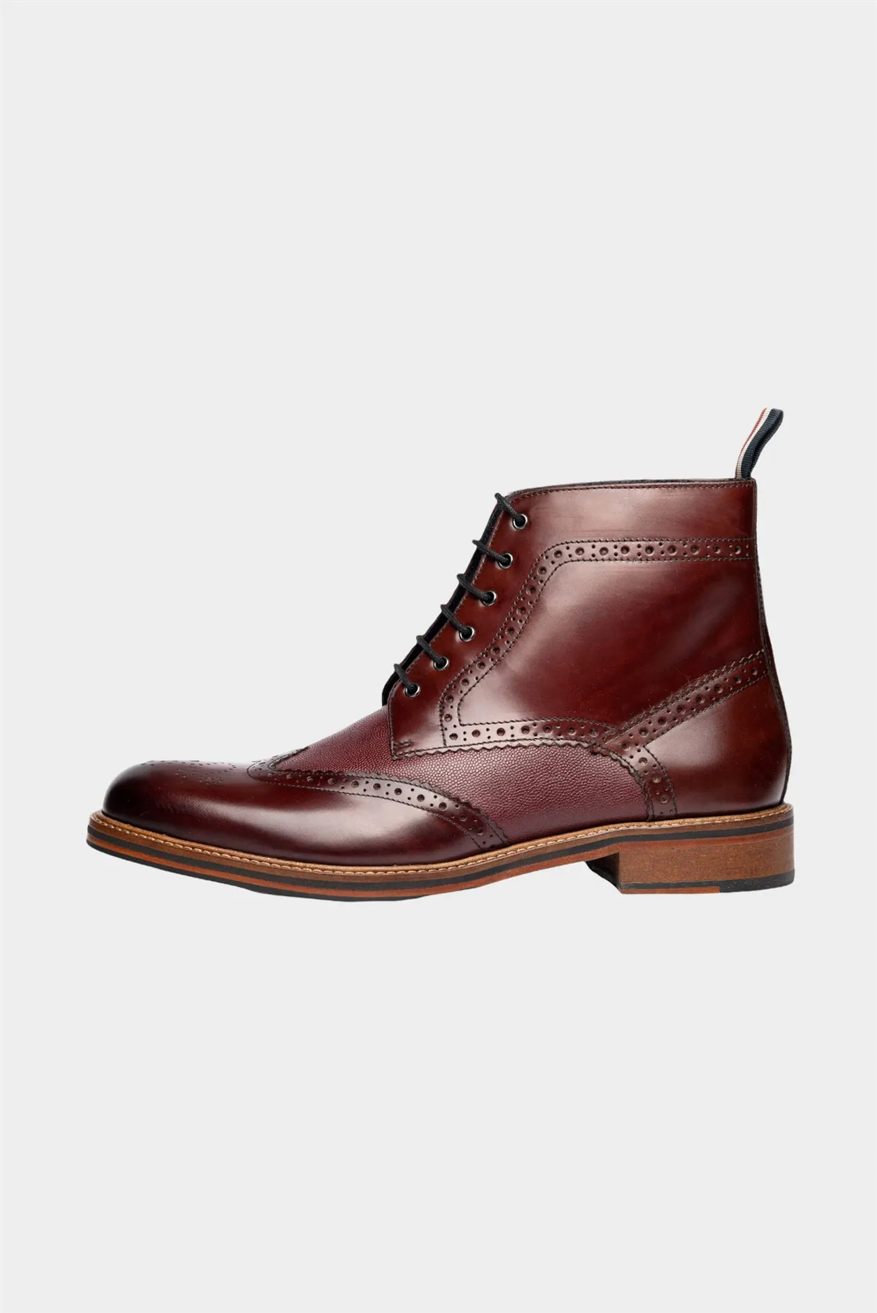 Alfred Boot Burgundy Brogue Boots