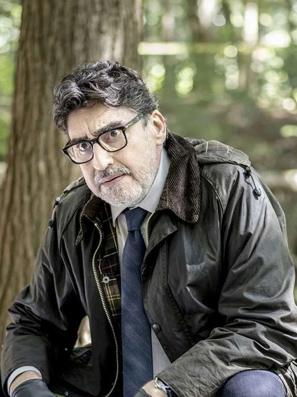 Alfred Molina Three Pines Green Hooded Jacket - New American Jackets