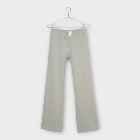 All Is A Gentle Spring Soft Grey Ponte Cross Waist Pants