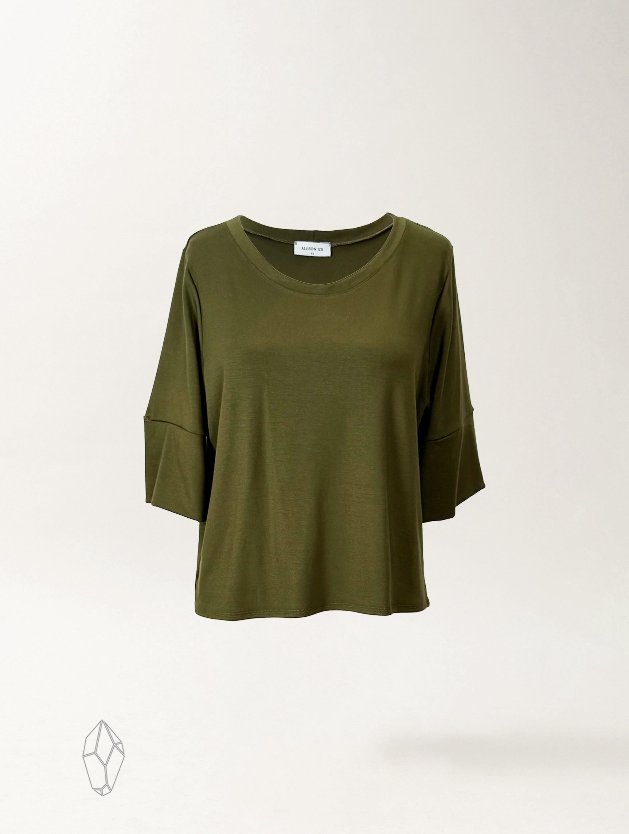 Amelia Top - Fern Soft Ponte