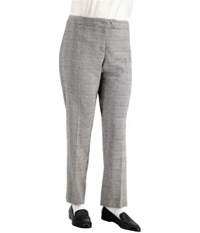 Anne Klein Womens Plaid Casual Trouser Pants