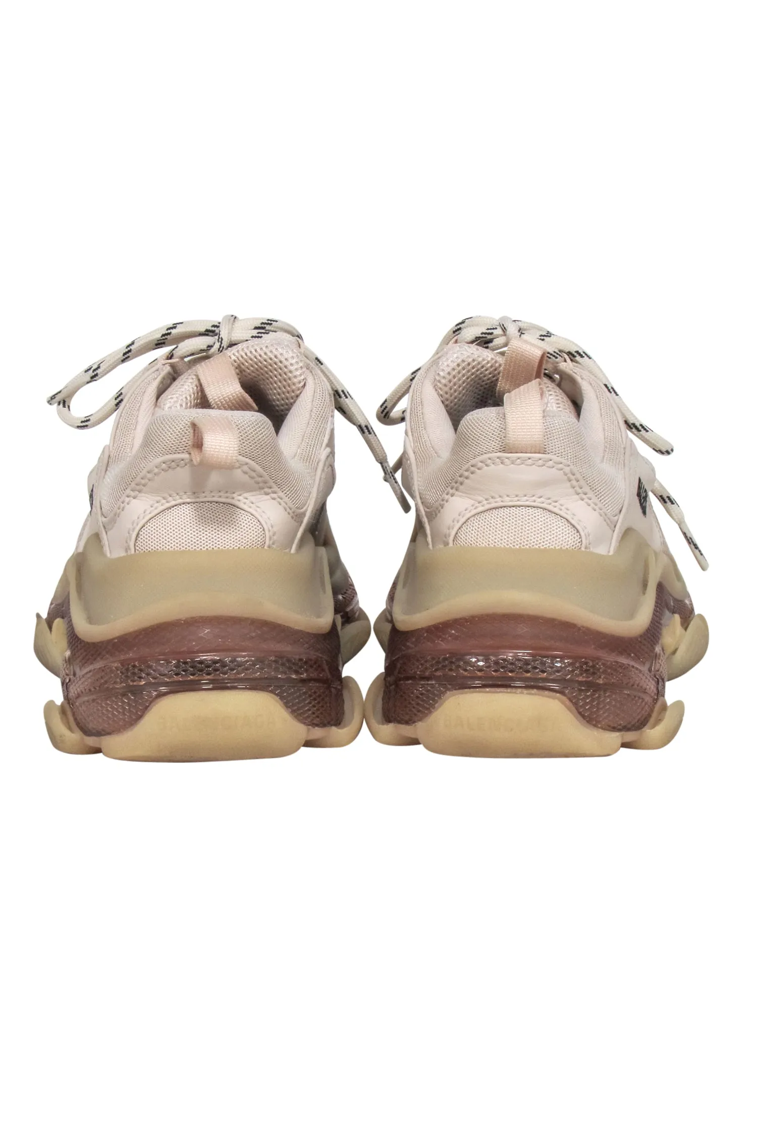 Balenciaga - Beige, Cream & Tan Chunky Triple S Sneakers Sz 7