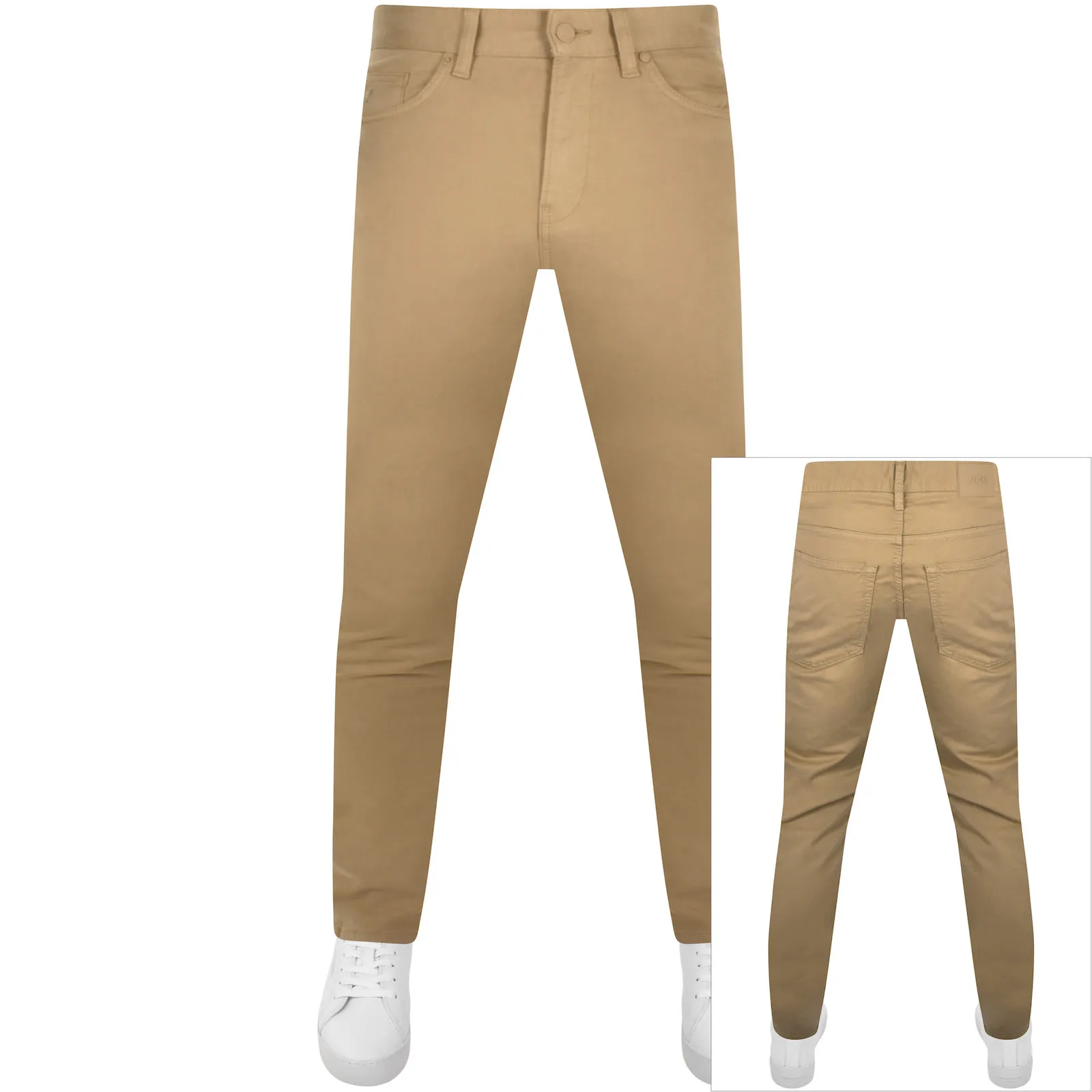 BOSS H Delaware Slim Fit Jeans Beige