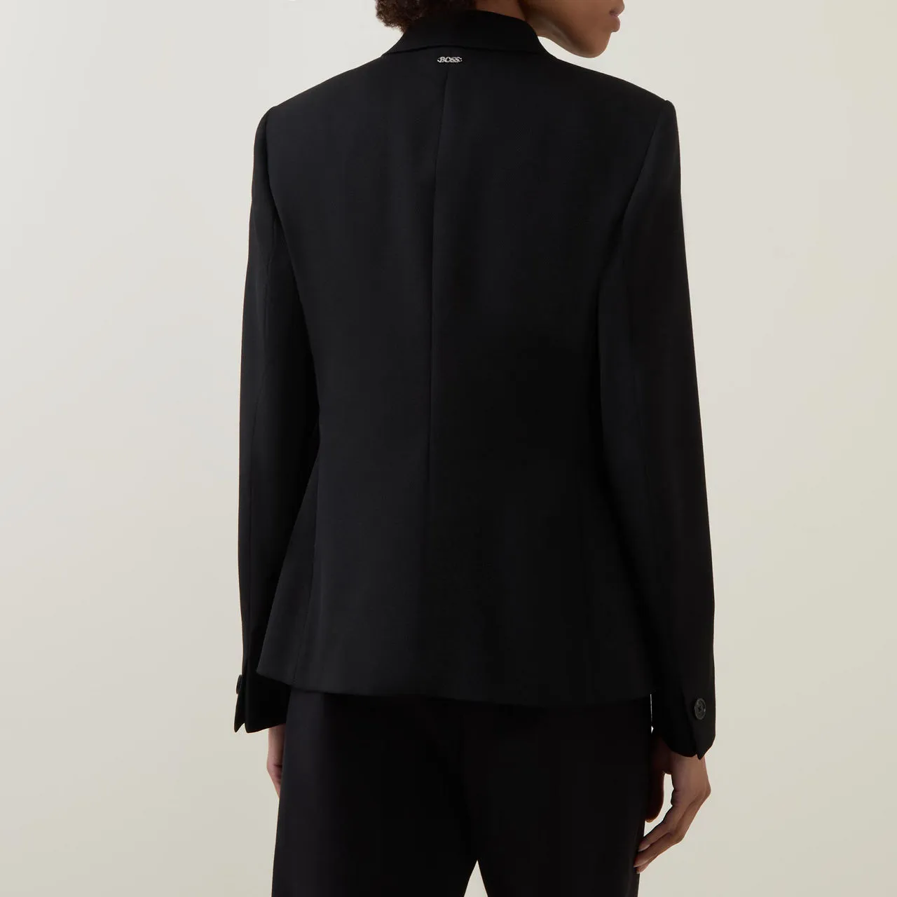 BOSS Jia Double-Breasted Asymmetric Blazer - Black