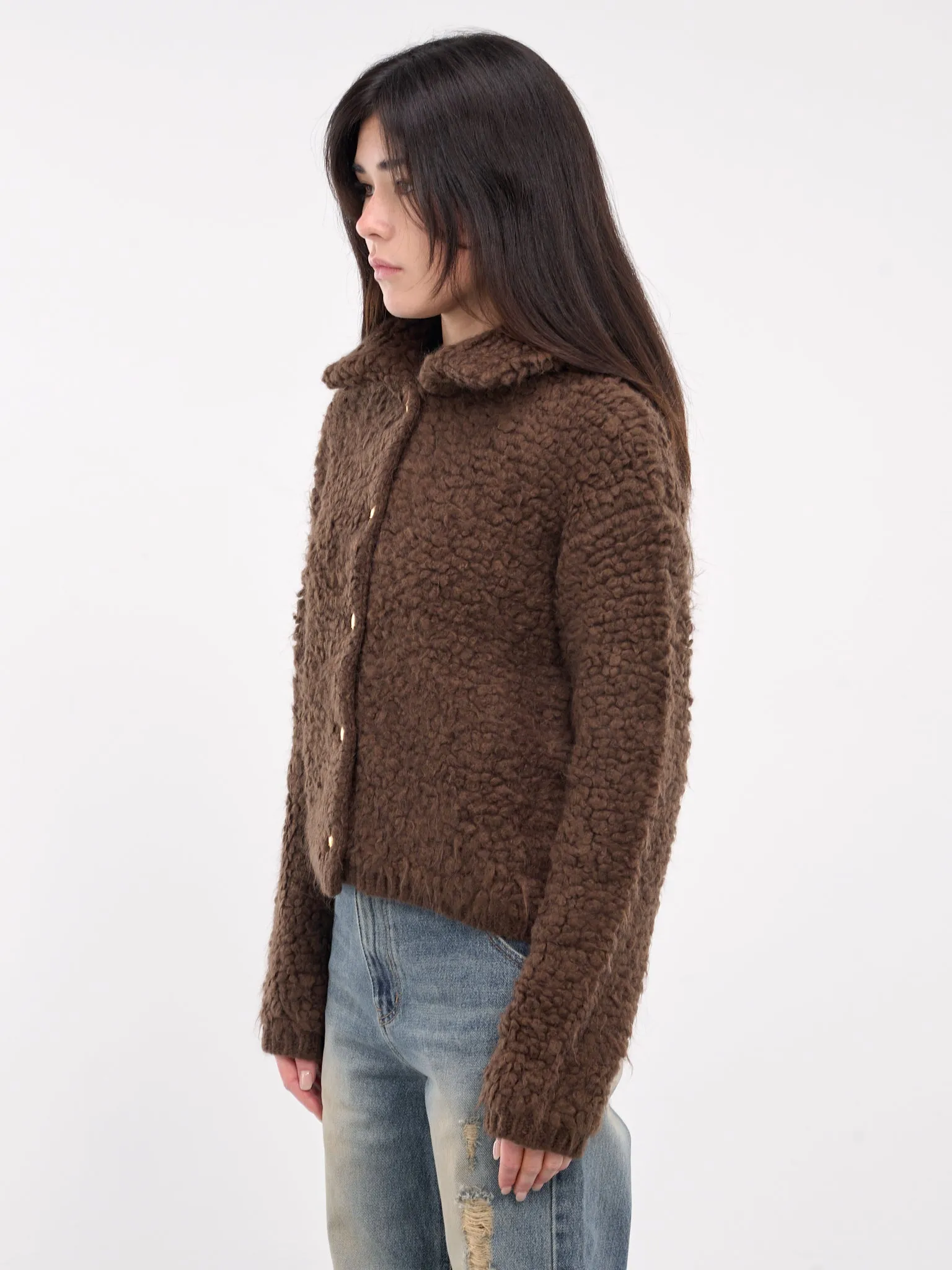 Boucle Cardigan (KC3-24-636-W-BROWN)