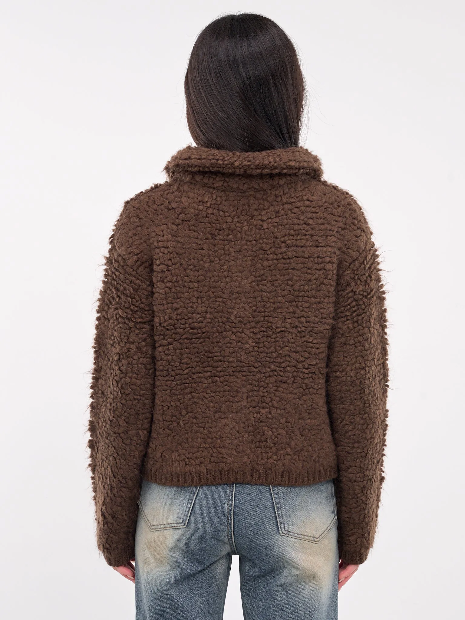 Boucle Cardigan (KC3-24-636-W-BROWN)