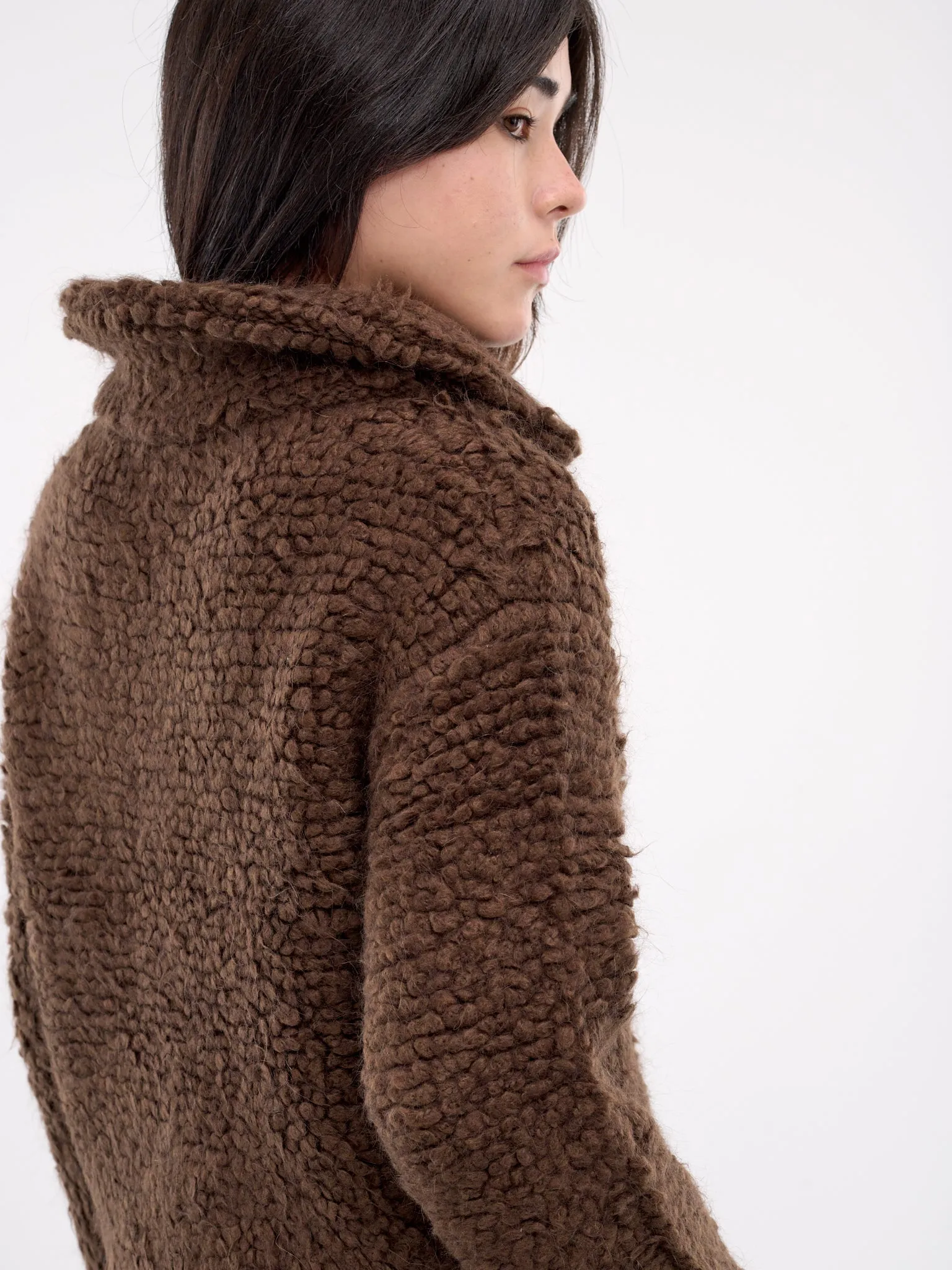 Boucle Cardigan (KC3-24-636-W-BROWN)