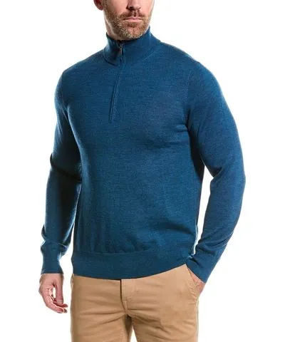 Brooks Brothers Wool 1/2-Zip Mock Sweater