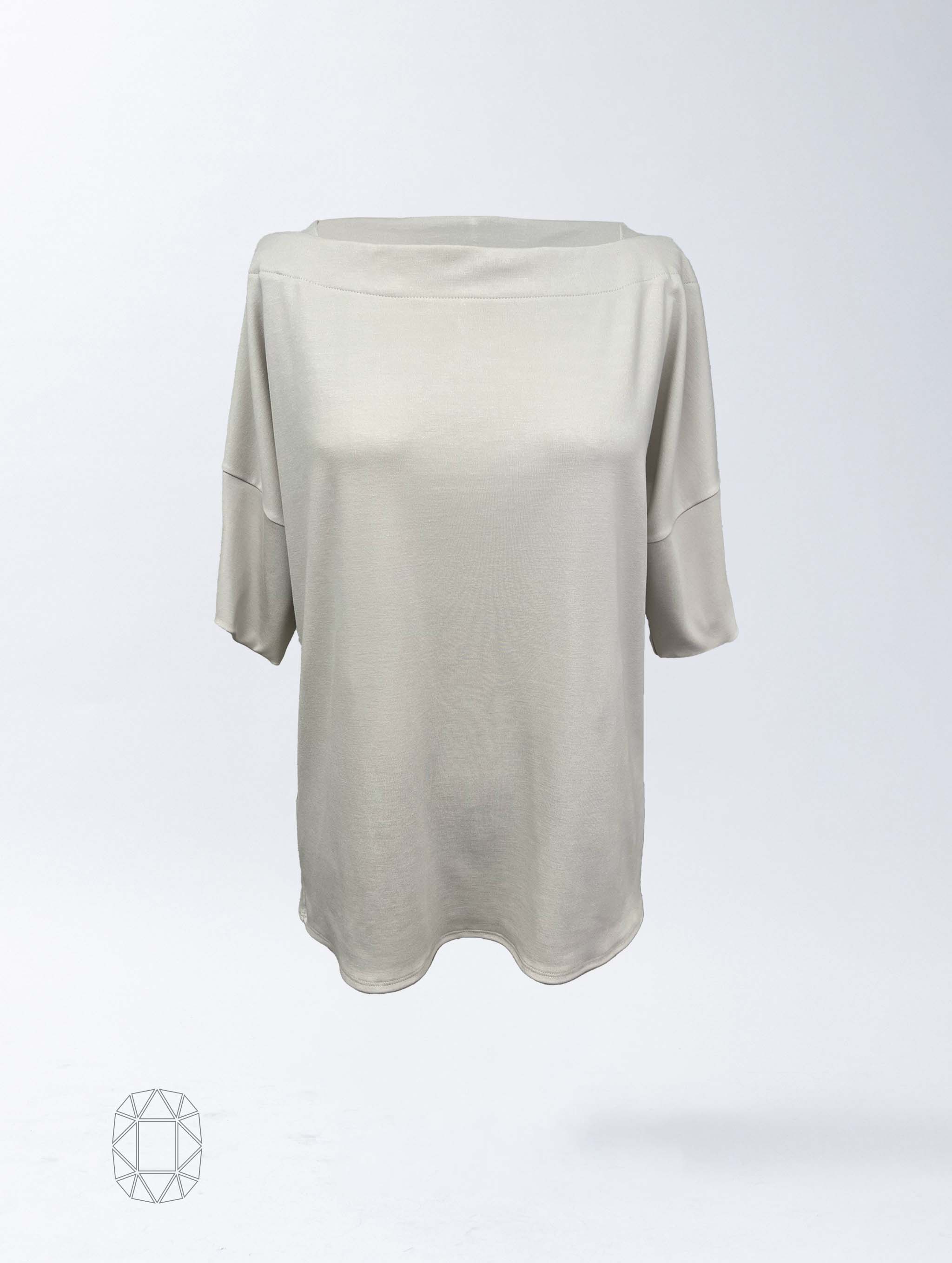 Carly Top - Antique White Soft Ponte