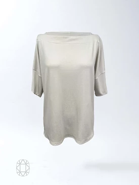 Carly Top - Antique White Soft Ponte