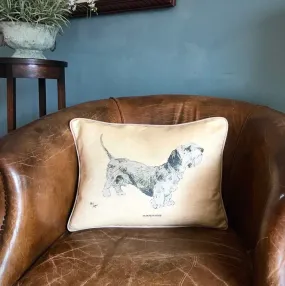 Cecil Aldin Turpentine Rough Coated Dachshund Cushion