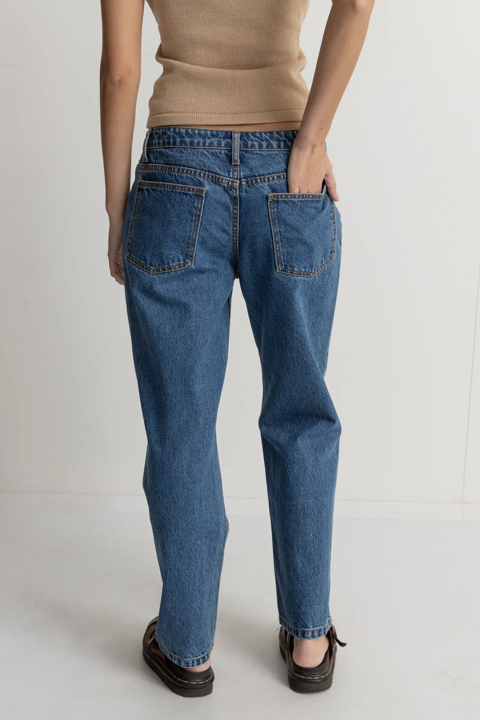 Chloe Low Rise Pant Dark Blue