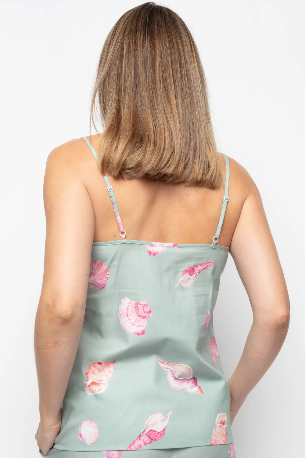 Coral Shell Print Camisole