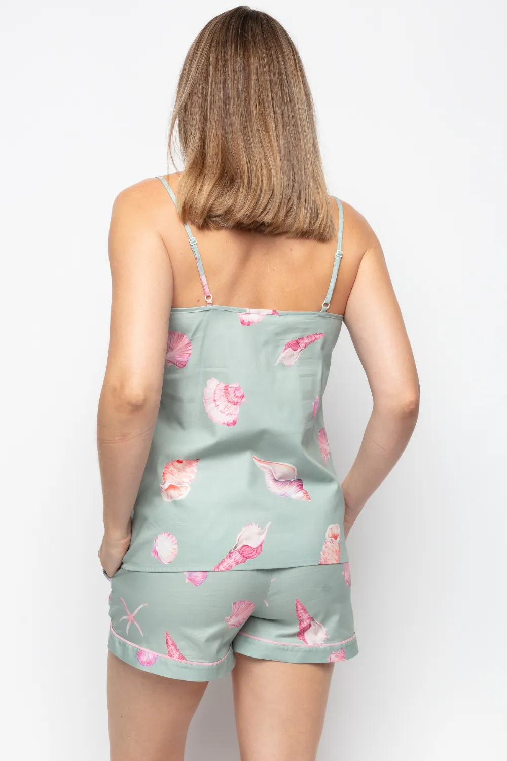 Coral Shell Print Camisole