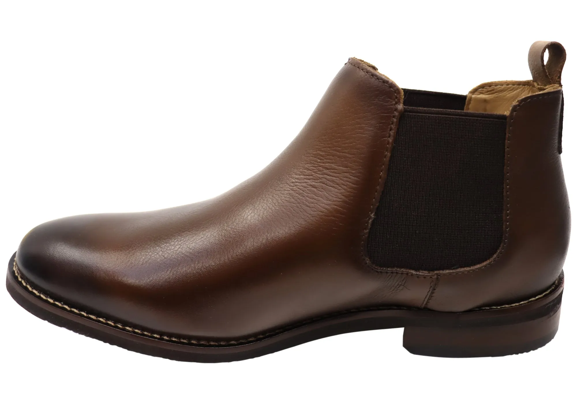 Democrata Jacko Mens Comfortable Leather Chelsea Boots Made In Brazil