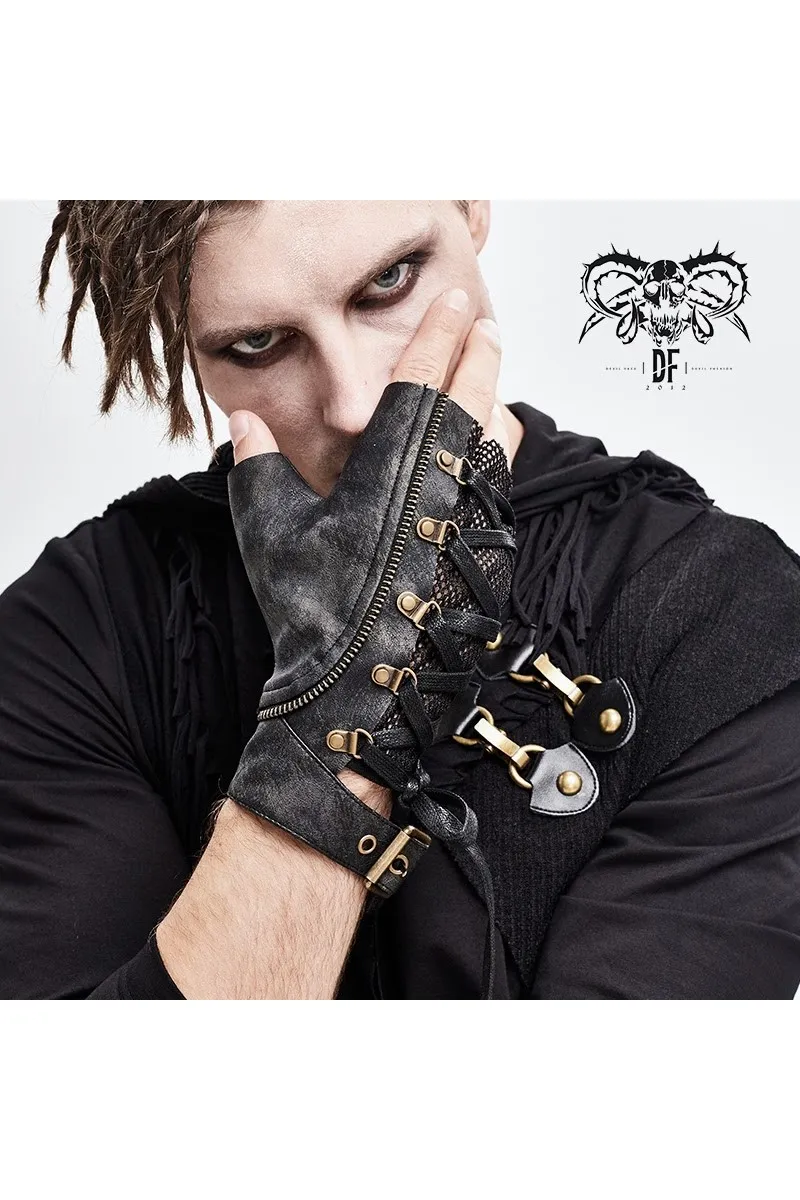 Devil Fashion - Men's Punk Gloves GE012 | Dark Ages