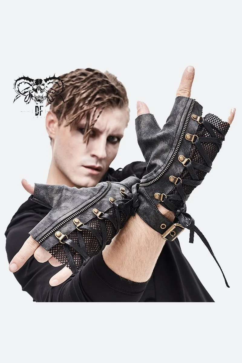 Devil Fashion - Men's Punk Gloves GE012 | Dark Ages