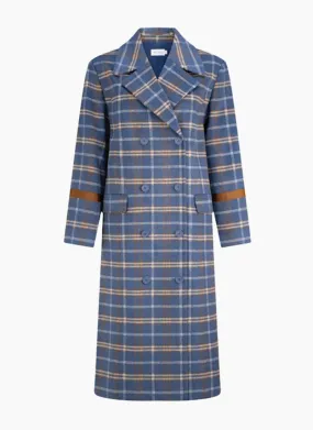 Dref by D Jonquil Coat Blue Check