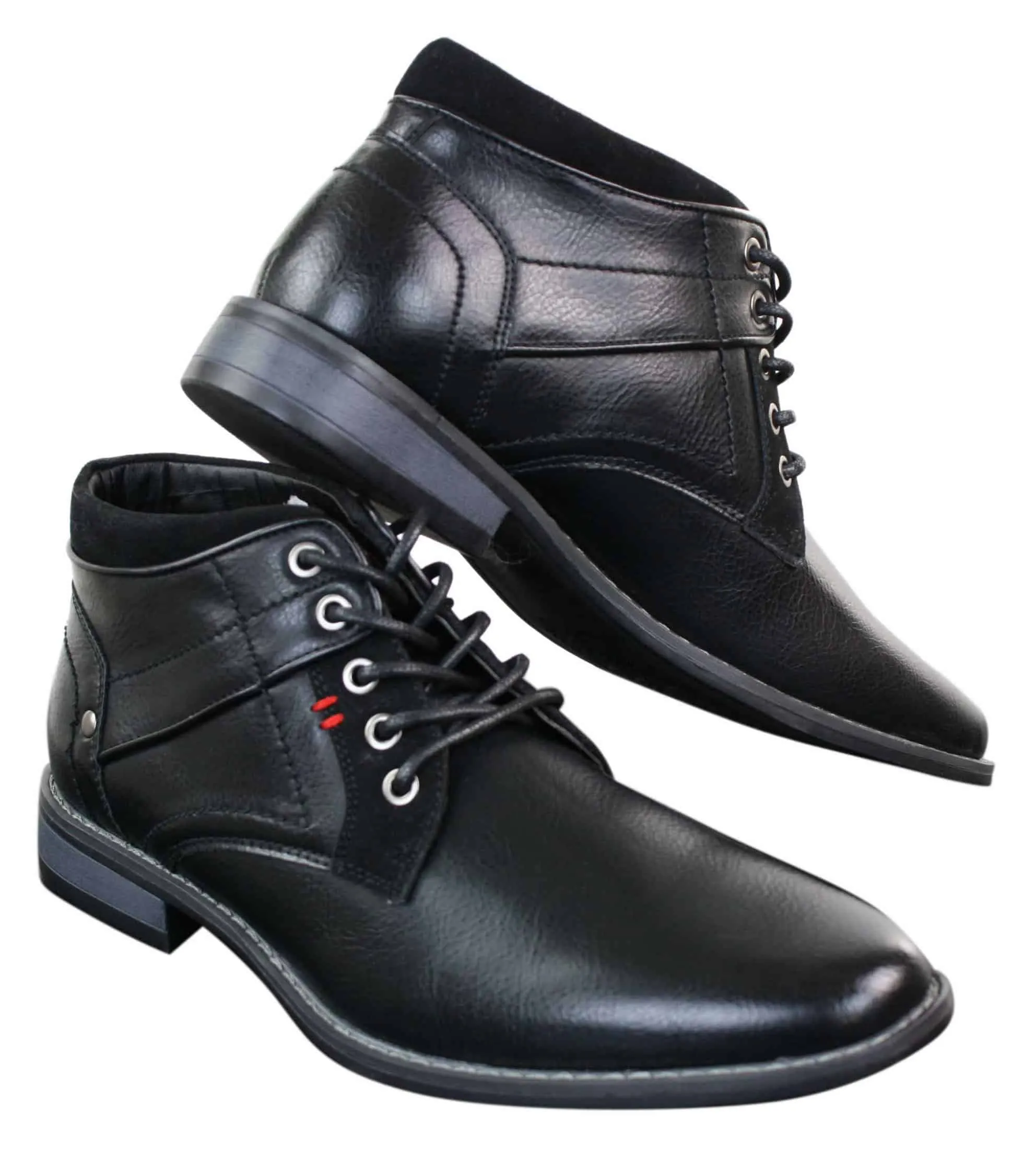 EL0603 - Mens Short Ankle Leather Military Boots