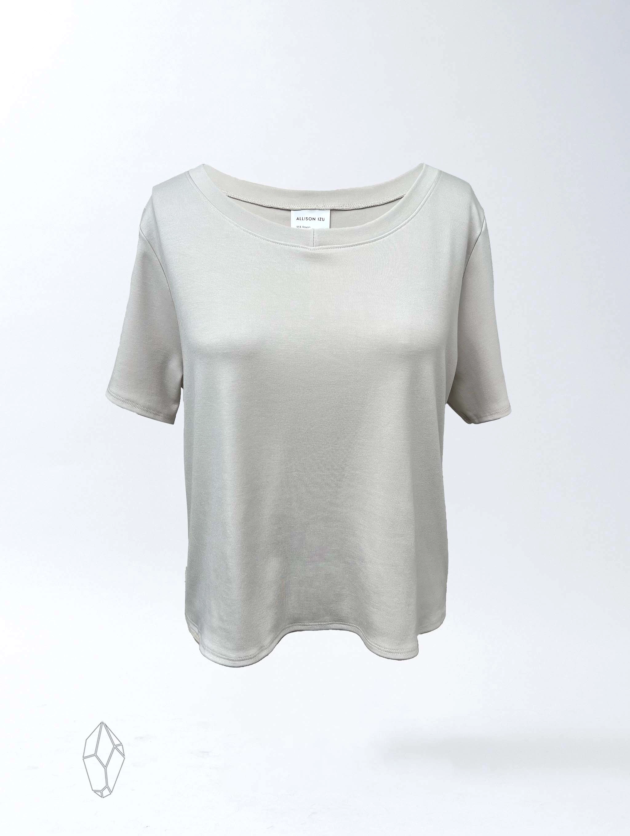 Emi Top - Antique White Soft Ponte