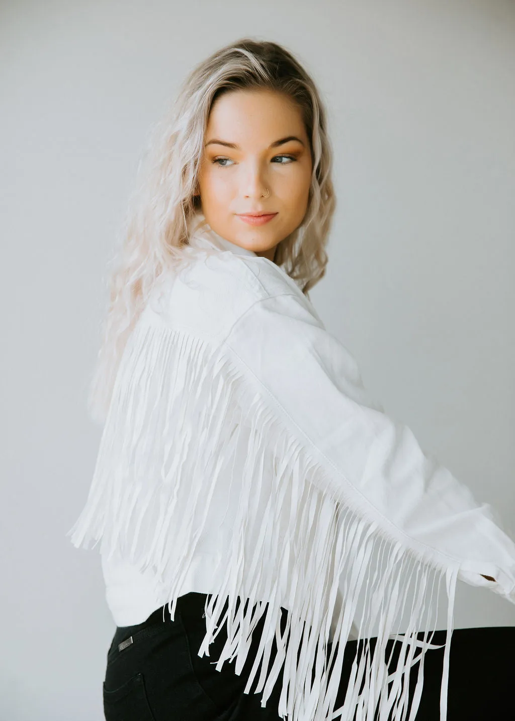 Finlee Fringe Denim Jacket FINAL SALE