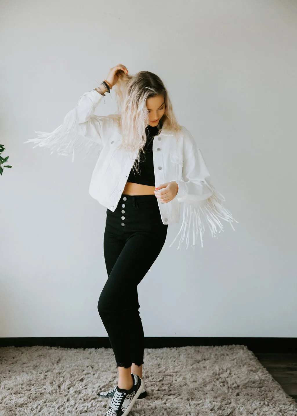 Finlee Fringe Denim Jacket FINAL SALE