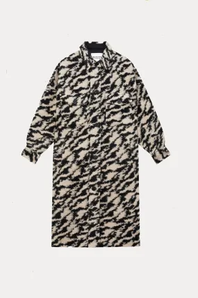 Fontizi Zebra Coat - Blk/Beige