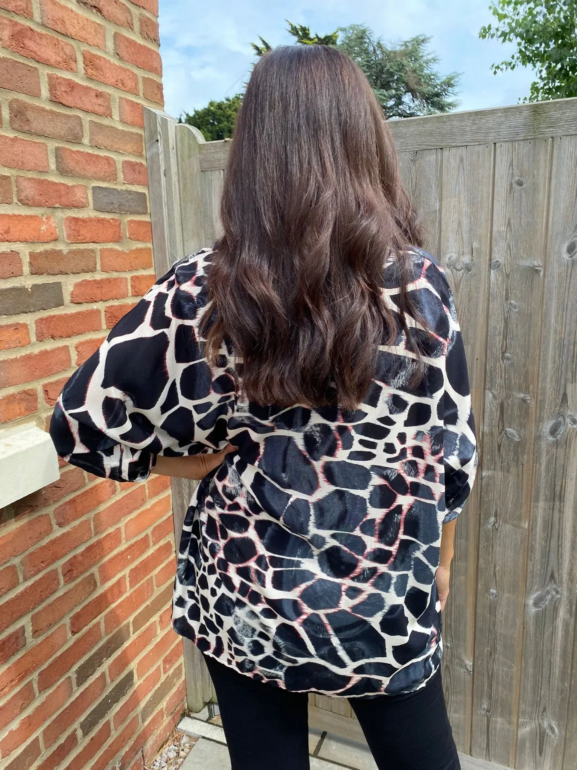 Front Knot Giraffe Top Polly