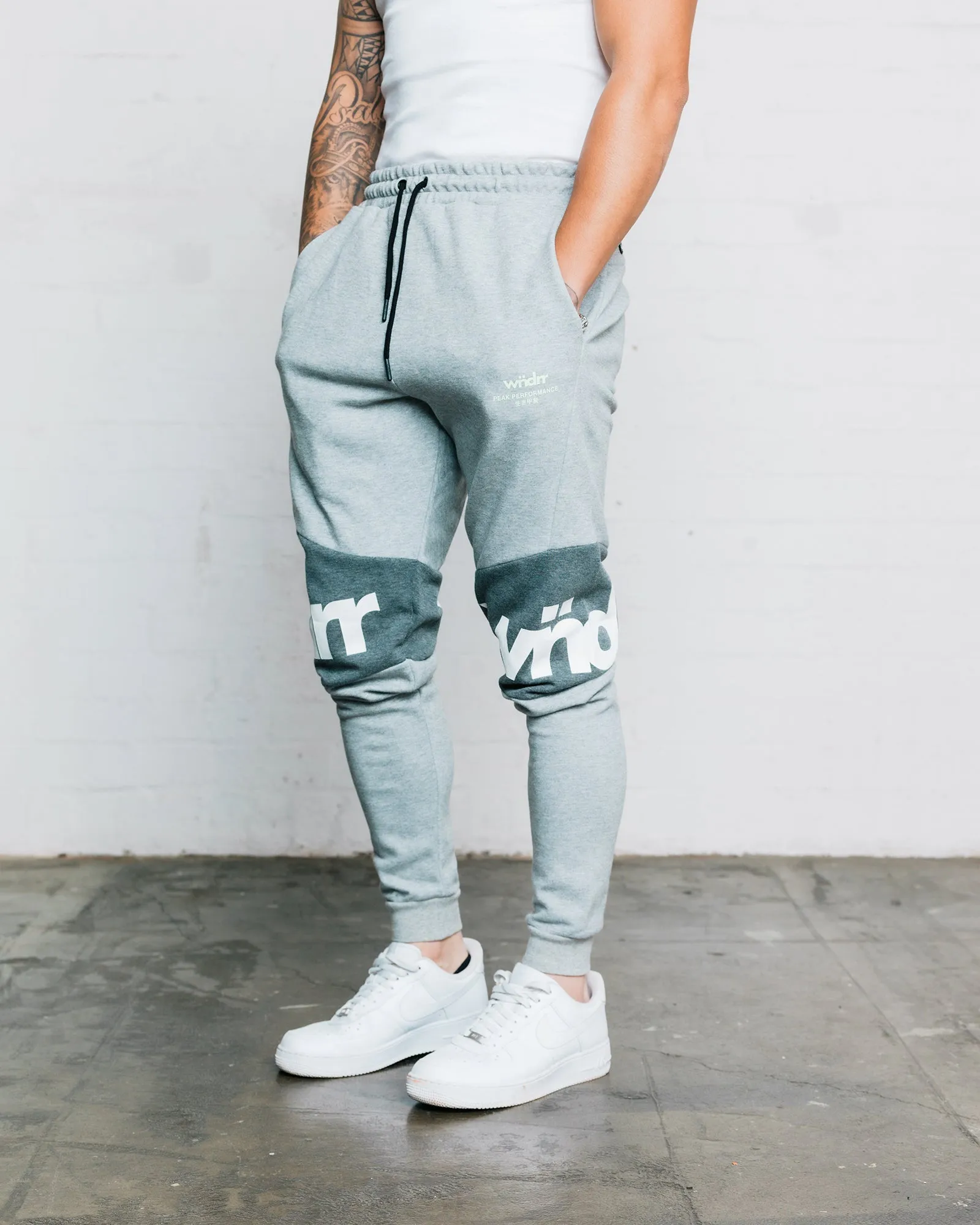 FUSION TECH TRACKPANT - GREY MARLE