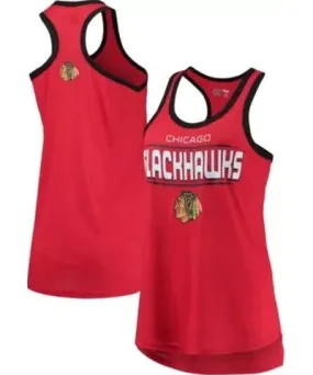 G-iii Sports By Carl Banks NHL Chicago Blackhawks Showdown Slub Racerback Tank Top