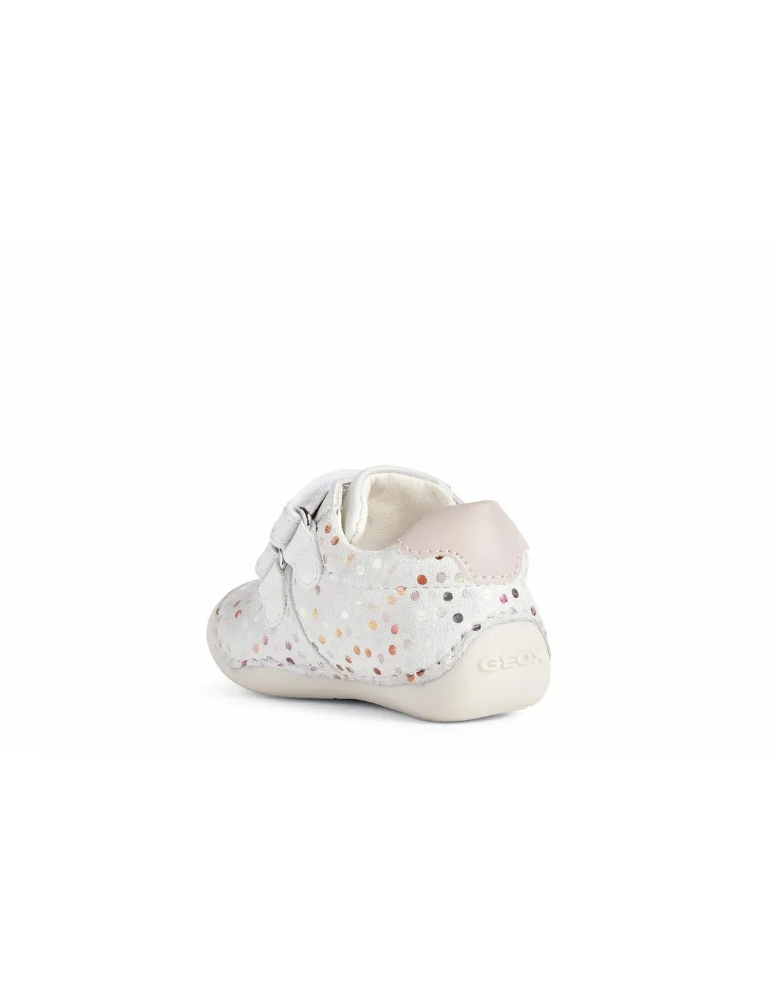 Geox Infants first Shoes White/Lt Rose Pre Walkers Leather Tutim A