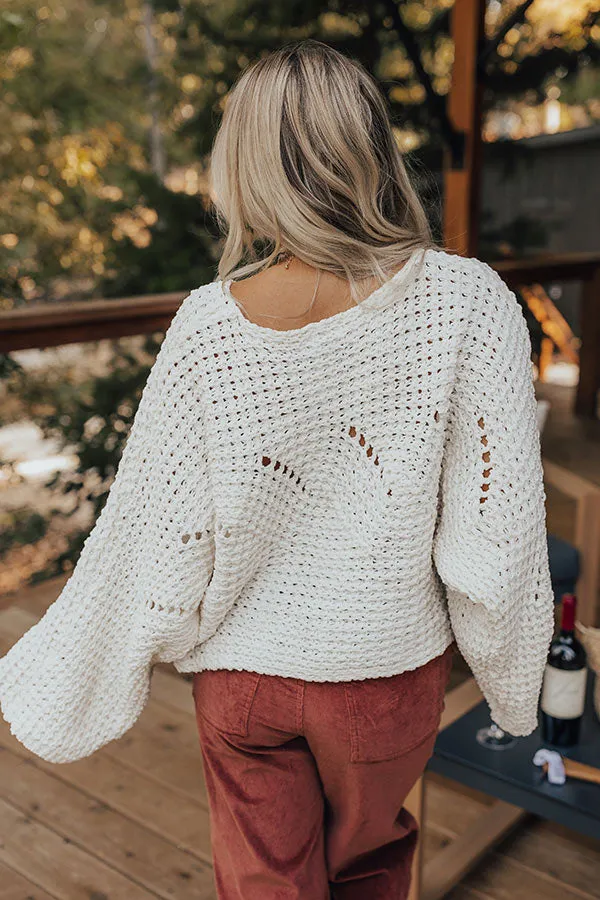 Harvest Season Knit Sweater in Ivory