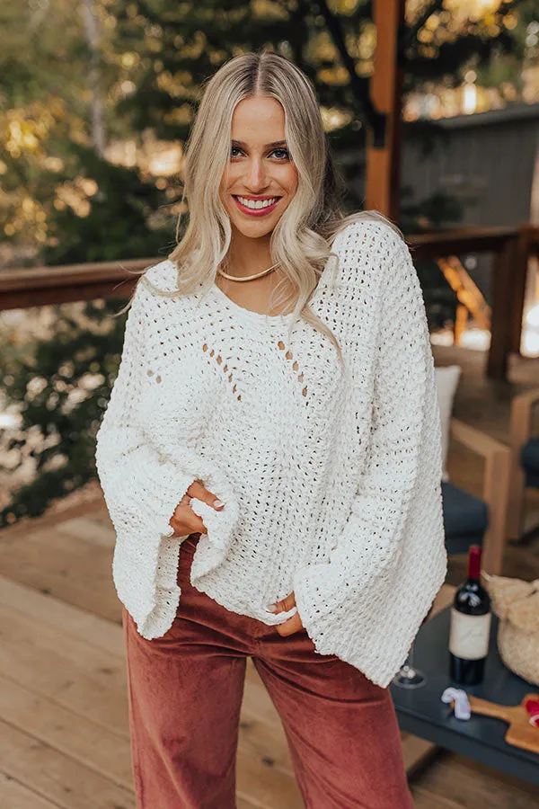 Harvest Season Knit Sweater in Ivory