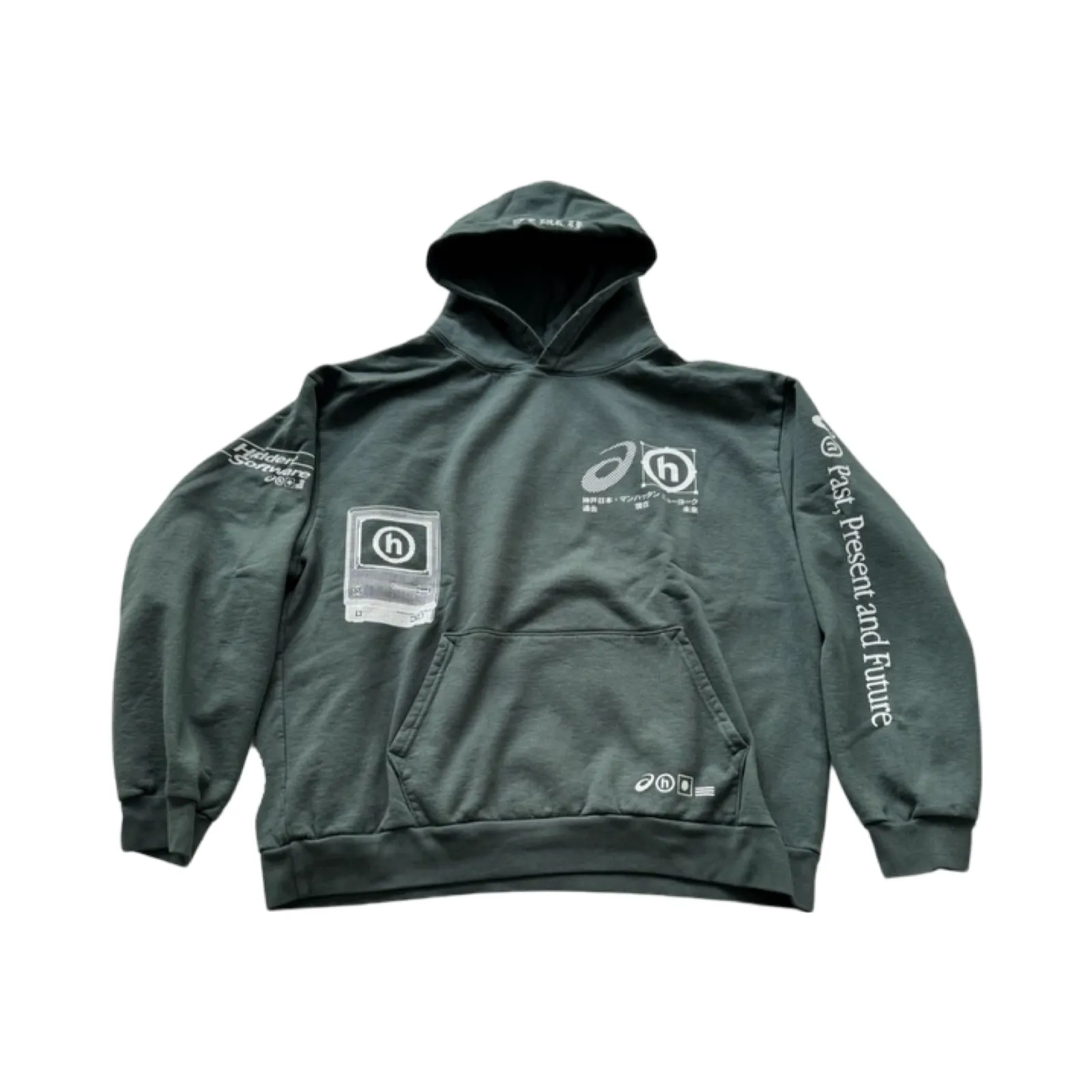 Hidden NY x Asics Hoodie Forest Green