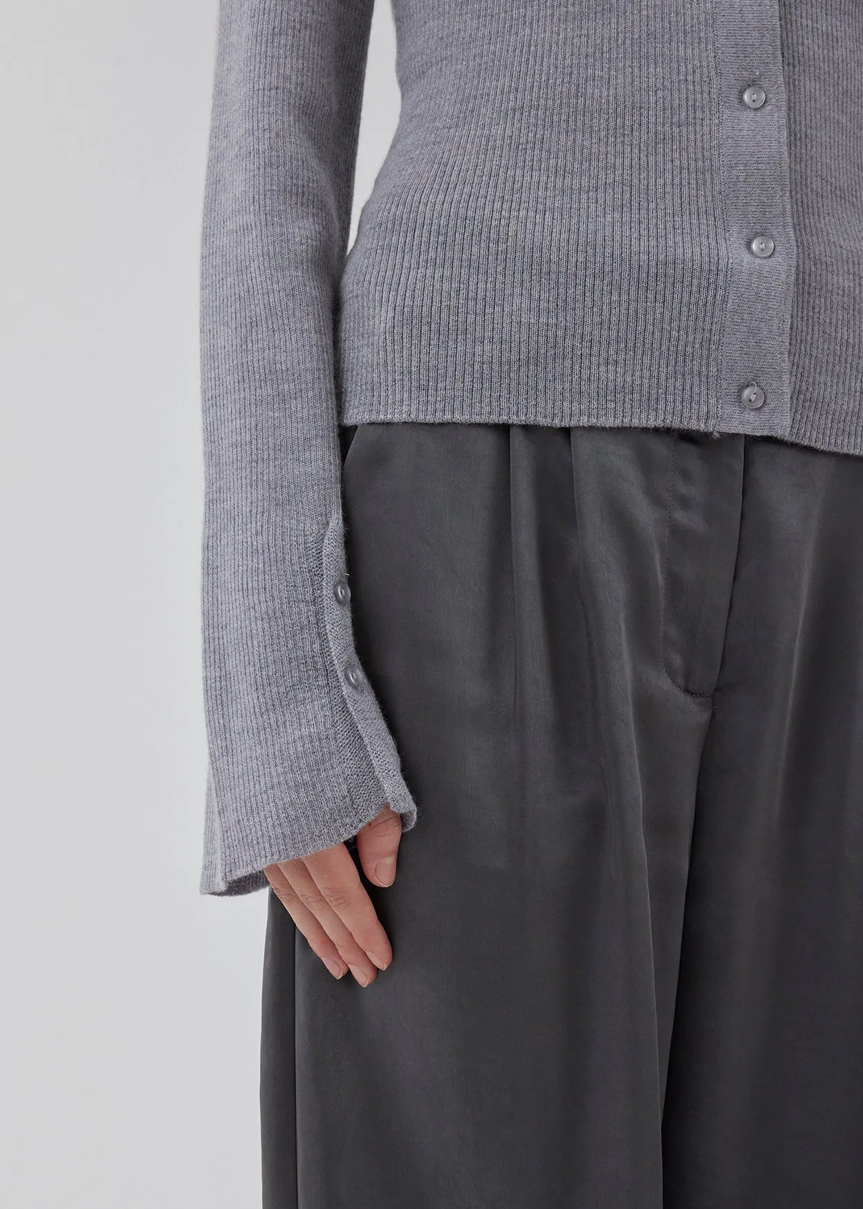 HirokiMD cardigan - Grey Melange