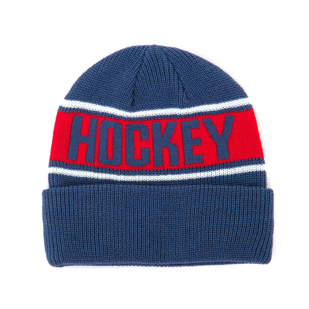 Hockey Stripe Beanie (Blue)