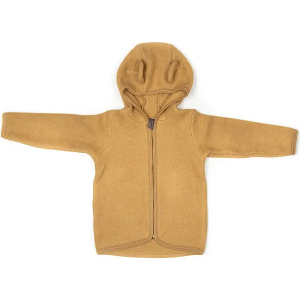 HutteliHut Cotton Fleece Jacket w/ears, Ochre