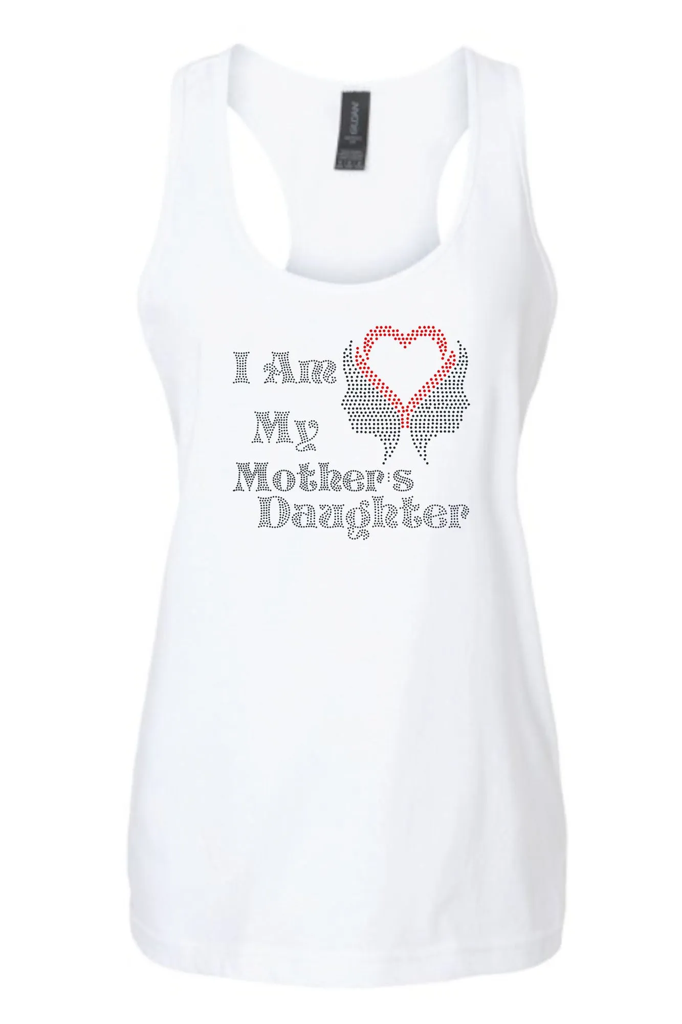 I Am My Mothers Daughter Rhinestone Tank Top