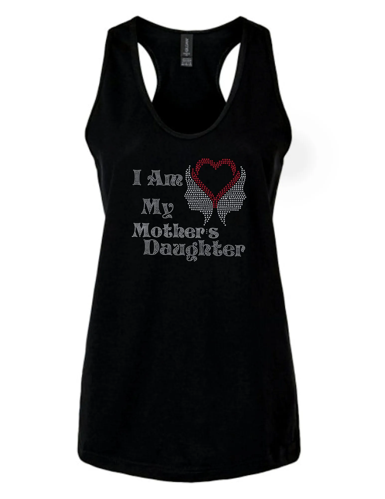 I Am My Mothers Daughter Rhinestone Tank Top