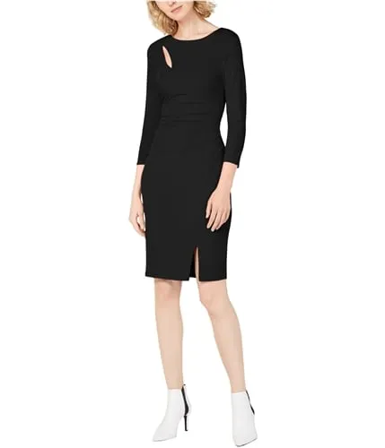 I-N-C Womens 3/4 Sleeve Bodycon Dress