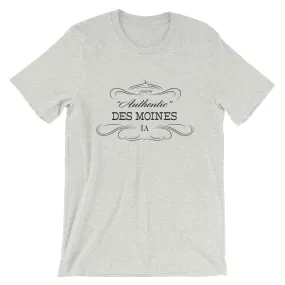 Iowa - Des Moines IA - Short-Sleeve Unisex T-Shirt - Authentic