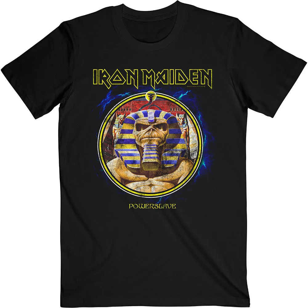 Iron Maiden Powerslave Mummy Circle T-Shirt