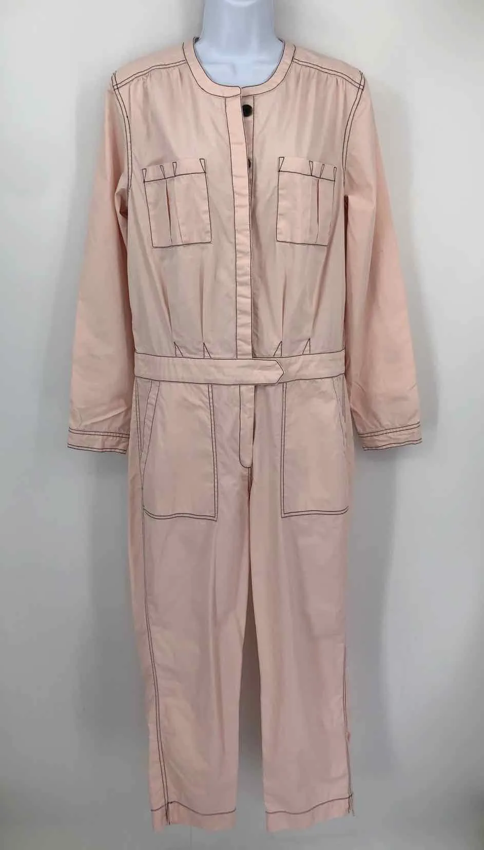 JOIE PINK COTTON LONGSLEEVE PANTS SIZE 8  ( JUMPSUIT